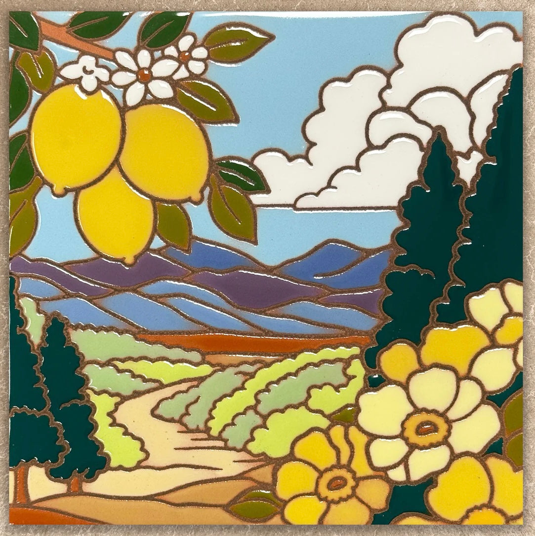 6/18 6pm: Sip and Glaze a 6” Art Tile event with Vertigo Wines at Studio C!