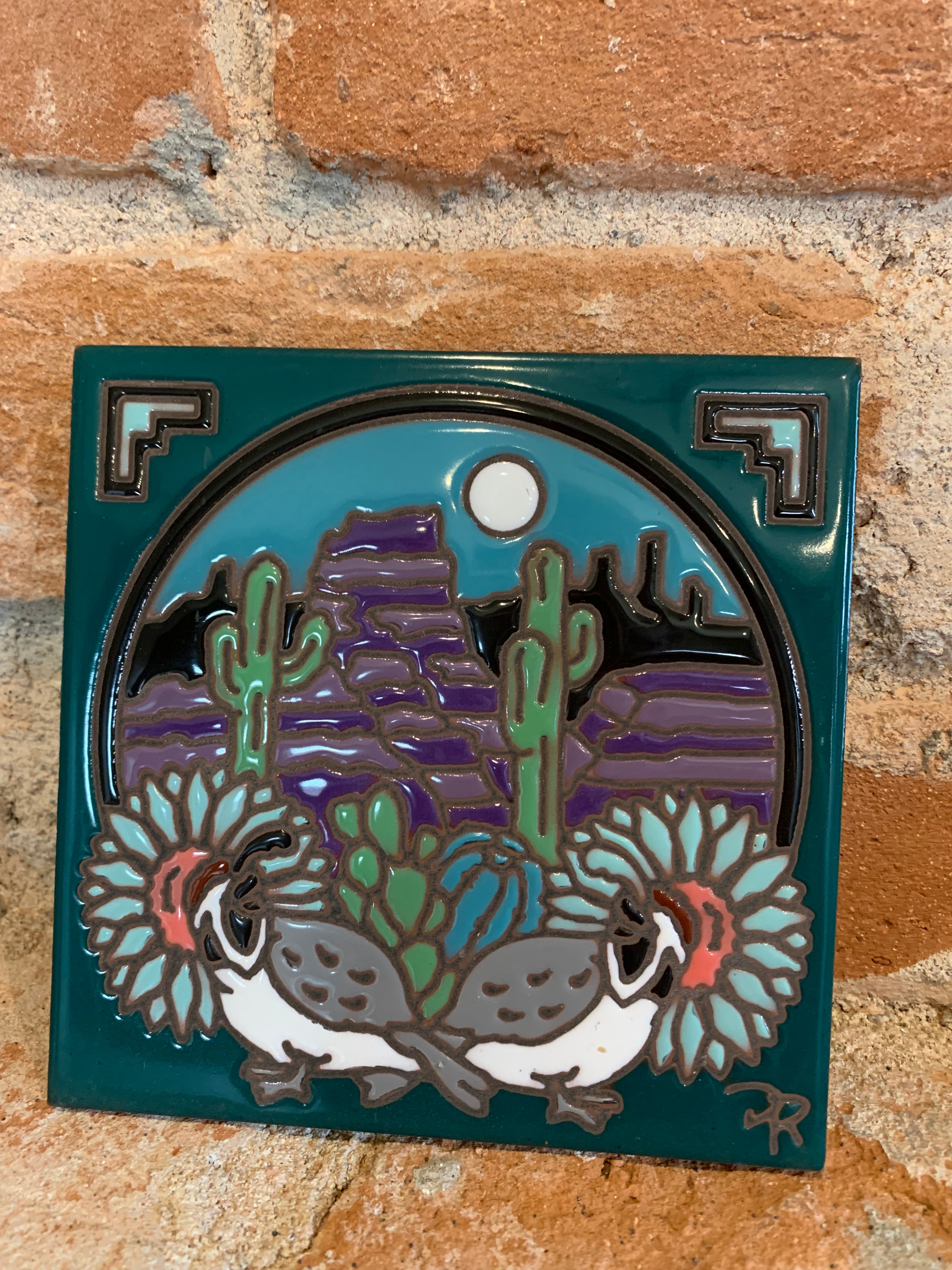 7/30 4pm: Glaze a 6” At Tile - Quail’s Garden Ventana Tile or Choose your own