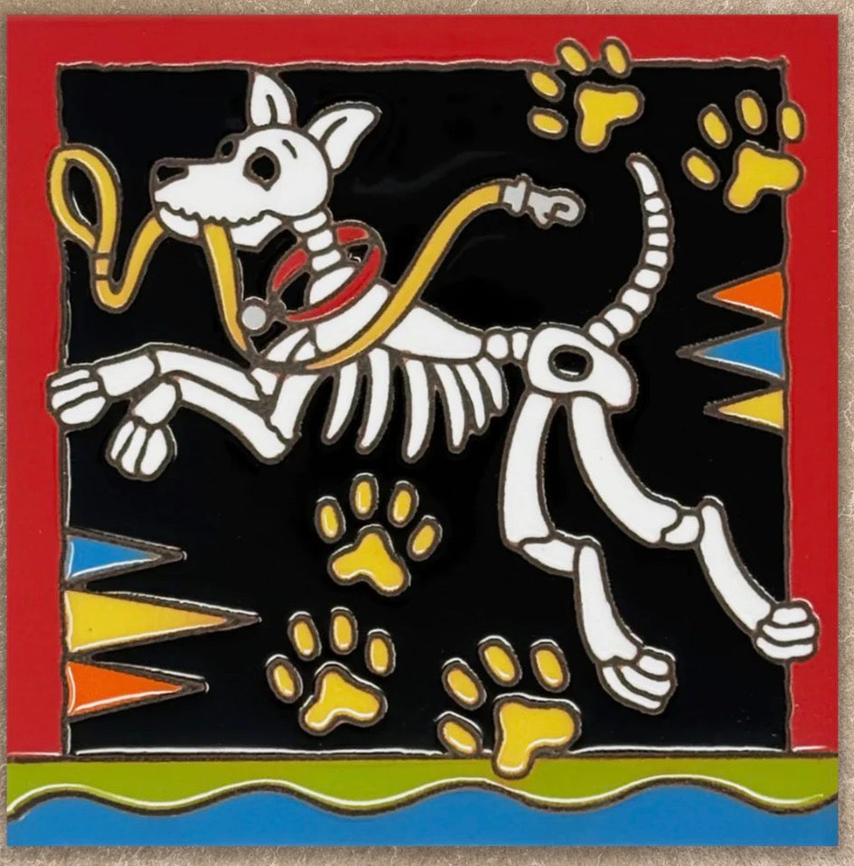 7/26 6pm: Glaze a 6” At Tile - Day of the Dead Dog Tile or Choose your own
