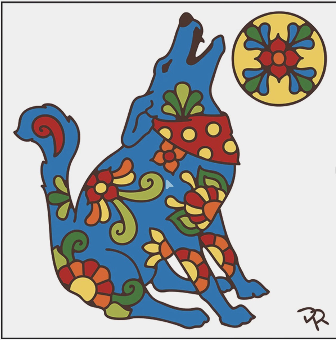 7/18 10am: Glaze a 6” At Tile - Talavera Coyote Tile or Choose your own