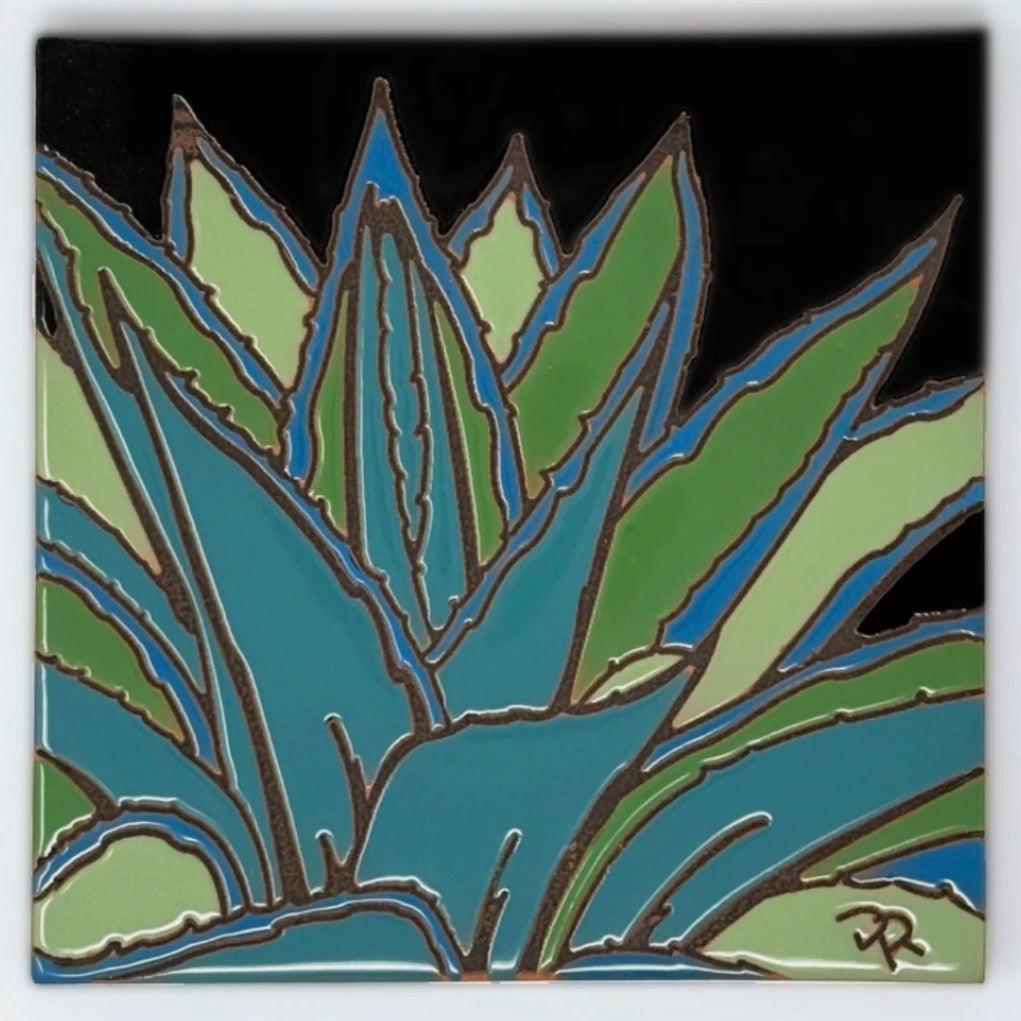 9/21 6pm: Glaze a 6” At Tile - Agave Tile or Choose your own