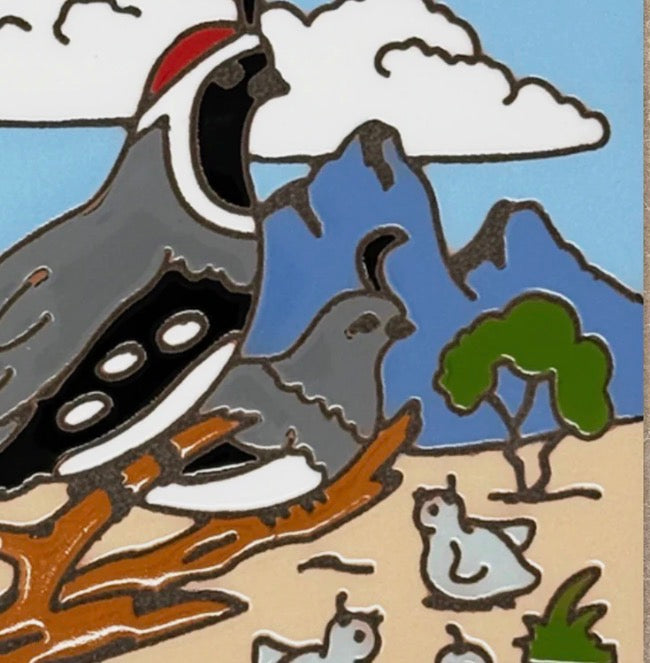 9/18 12pm: Glaze a 6” Art Tile - Quail and Chicks Tile or Choose another design