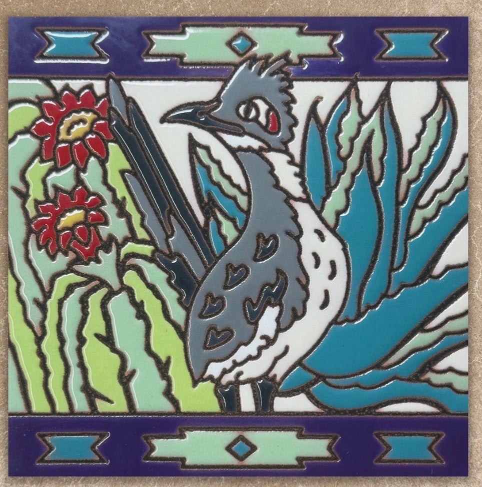 9/23 6pm: Glaze a 6” At Tile - Roadrunner Tile or Choose your own