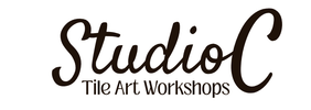 Logo of Studio C Tile Art Workshops with a white background